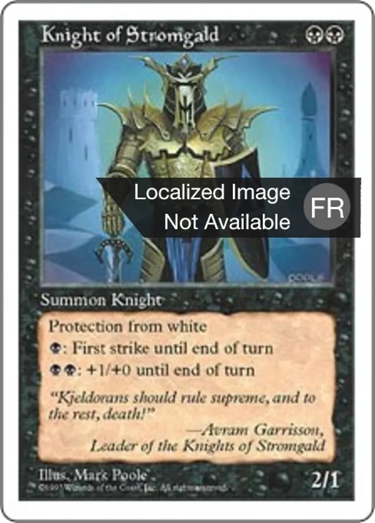 Chevalier de Stromgald — Fifth Edition — Magic: The Gathering