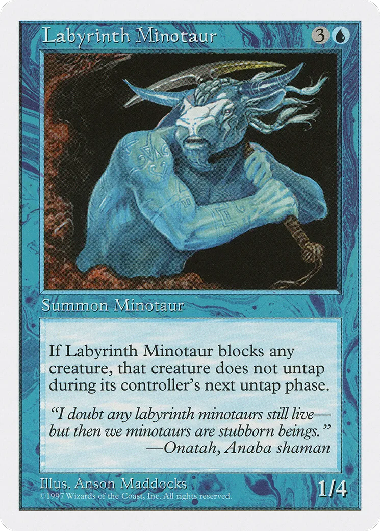 Minotaure des labyrinthes — Fifth Edition — Magic: The Gathering