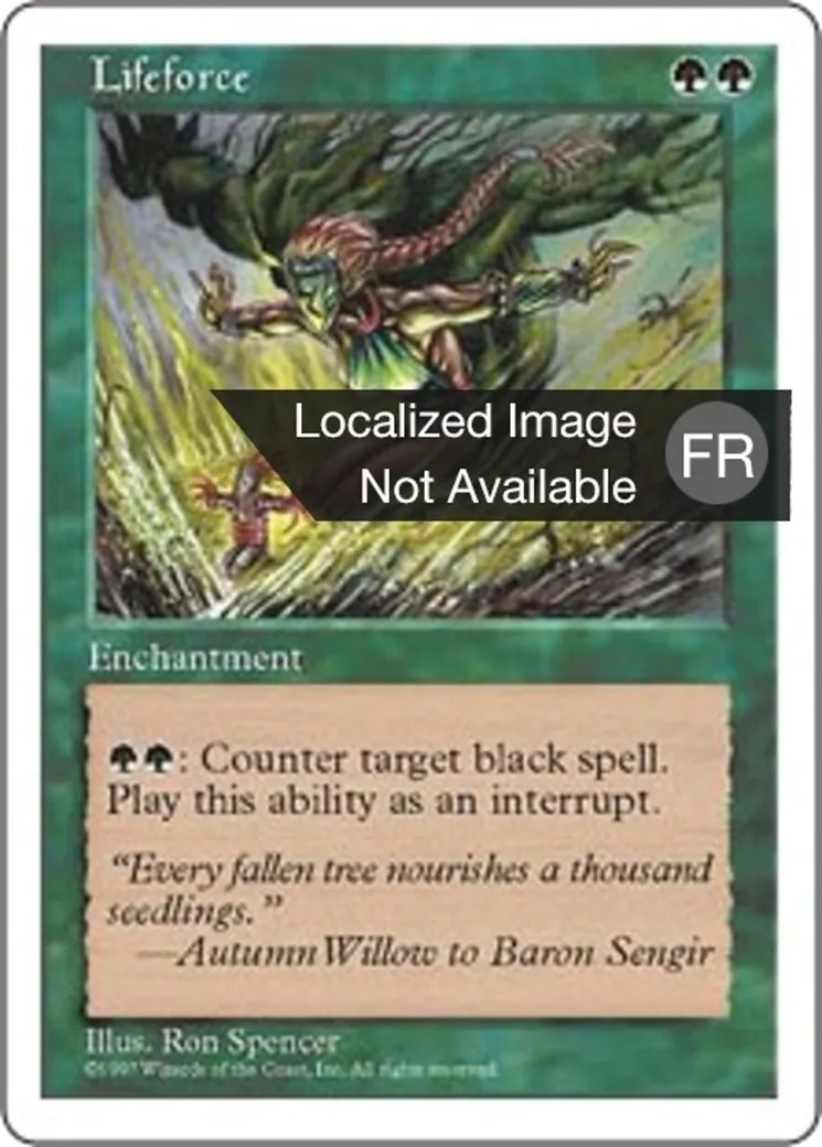 Force de vie — Fifth Edition — Magic: The Gathering