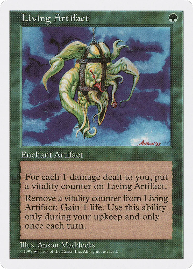 Living Artifact — Fifth Edition — Magic: The Gathering
