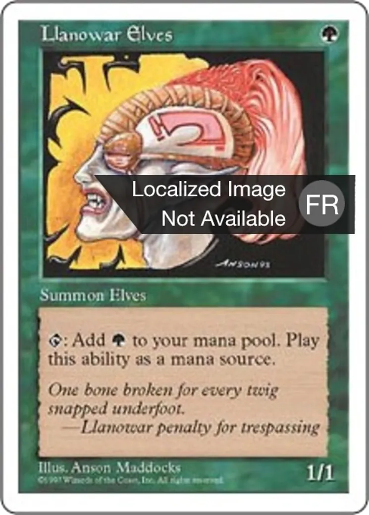 Elfes de Llanowar — Fifth Edition — Magic: The Gathering