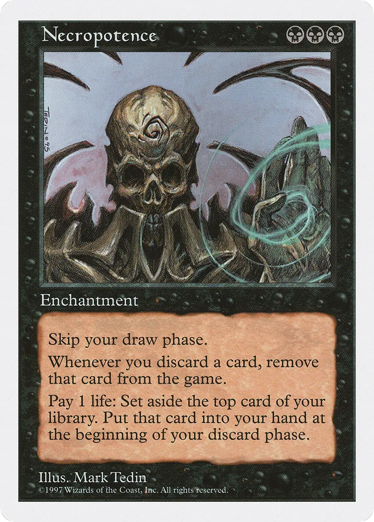 Necropotence — Fifth Edition — Magic: The Gathering