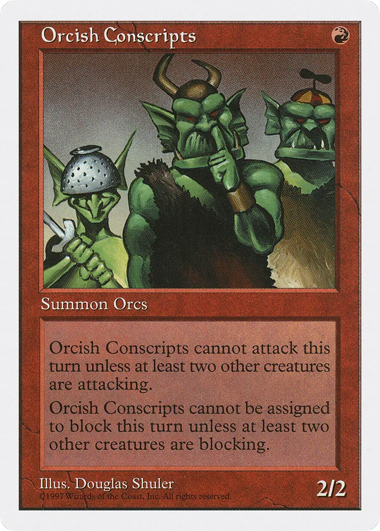 Conscrits orques — Fifth Edition — Magic: The Gathering