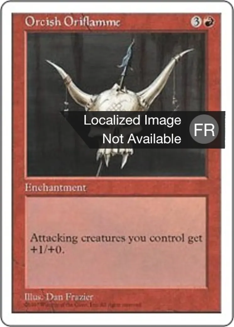 Oriflamme orque from Fifth Edition - Magic: The Gathering