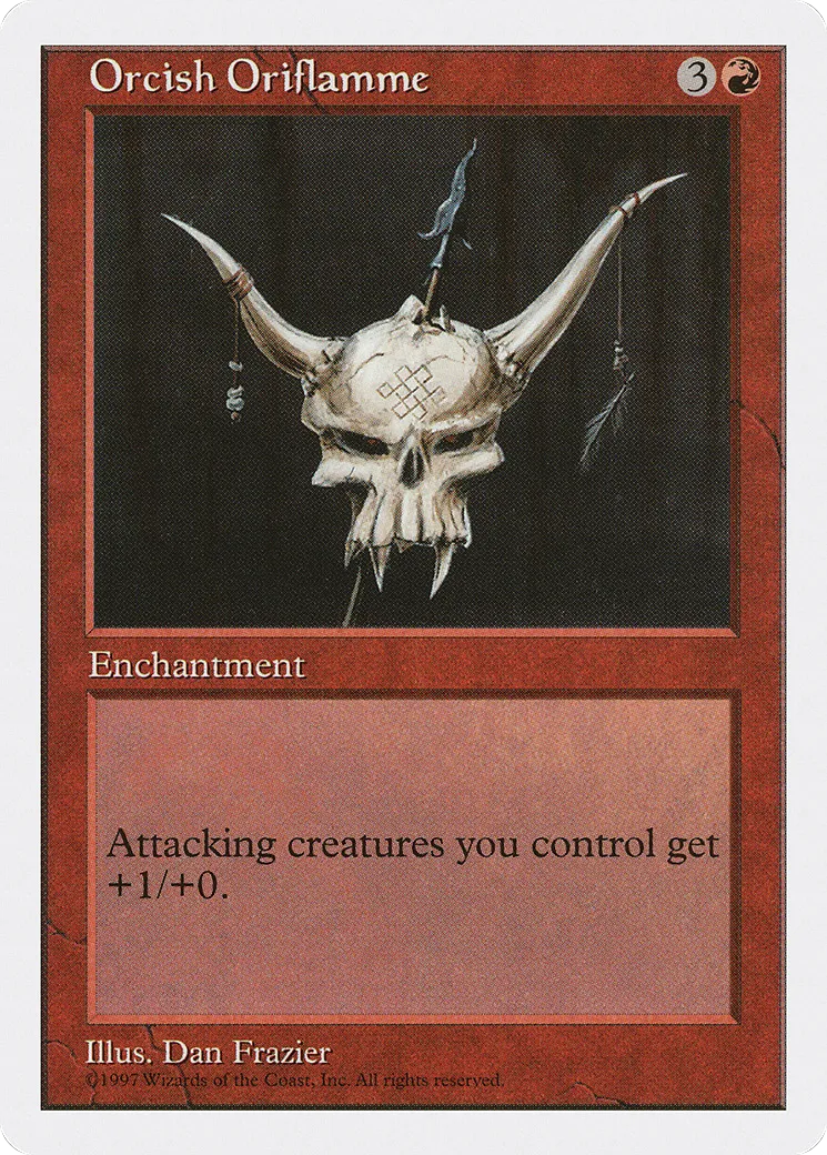 Oriflamme orque — Fifth Edition — Magic: The Gathering