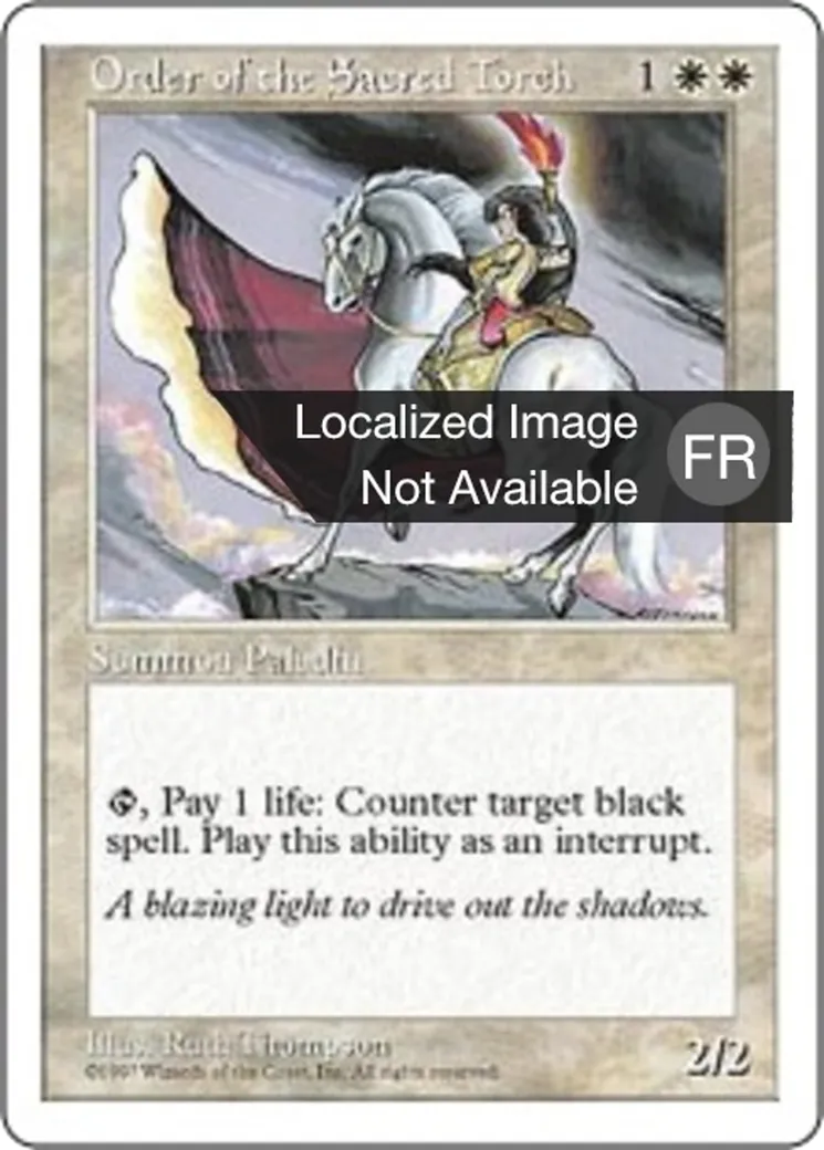 Ordre de la torche sacrée — Fifth Edition — Magic: The Gathering