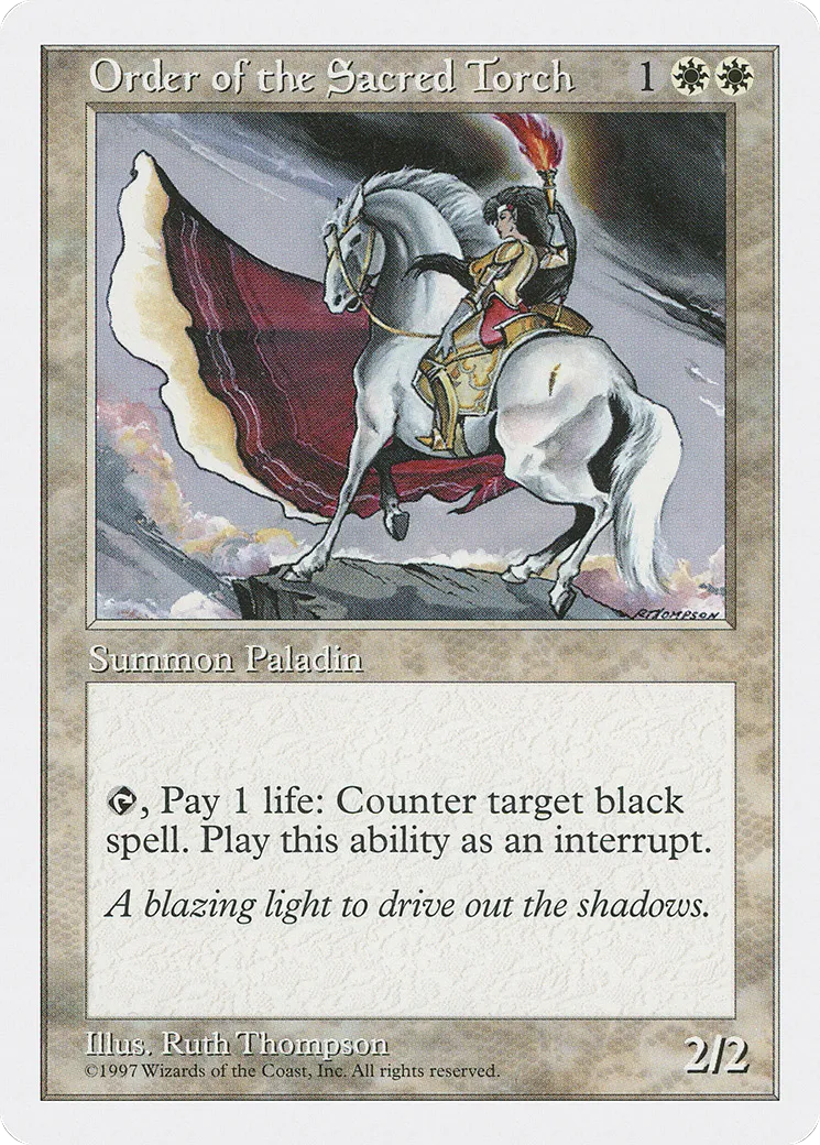 Order of the Sacred Torch — Fifth Edition — Magic: The Gathering