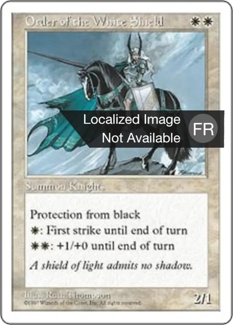 Ordre du bouclier blanc — Fifth Edition — Magic: The Gathering