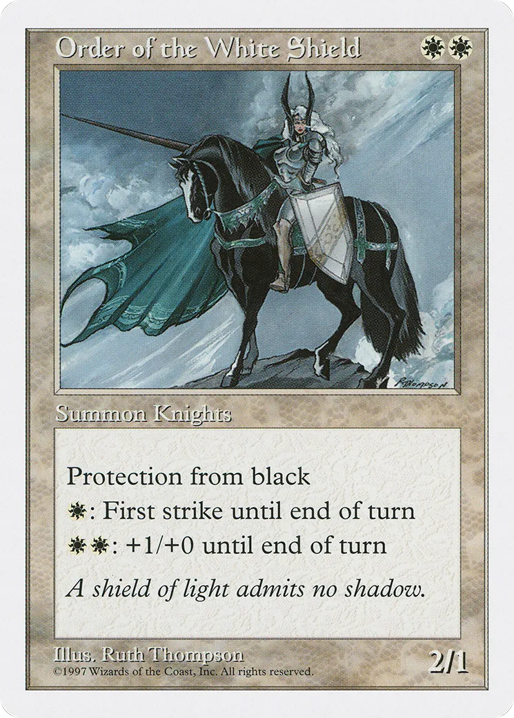 Order of the White Shield — Fifth Edition — Magic: The Gathering
