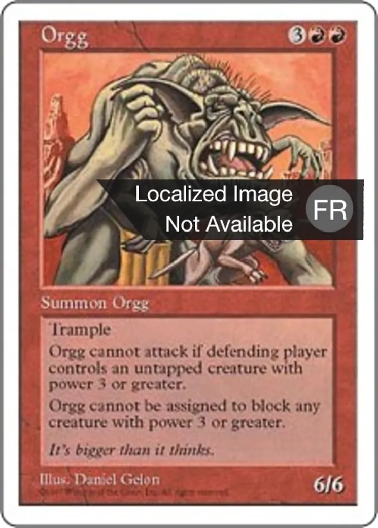 Orgg — Fifth Edition — Magic: The Gathering