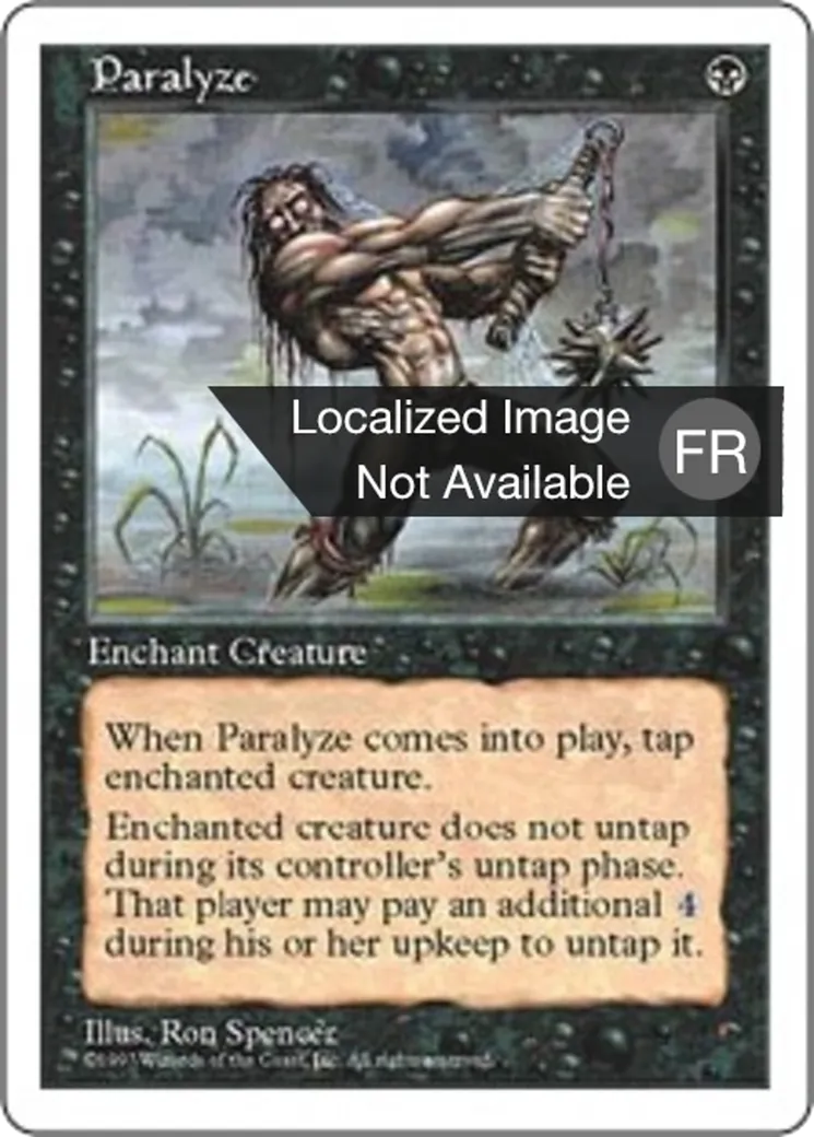 Paralysie from Fifth Edition - Magic: The Gathering