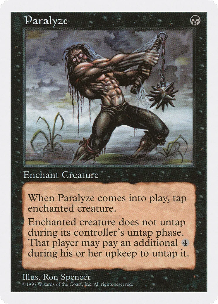 Paralysie — Fifth Edition — Magic: The Gathering