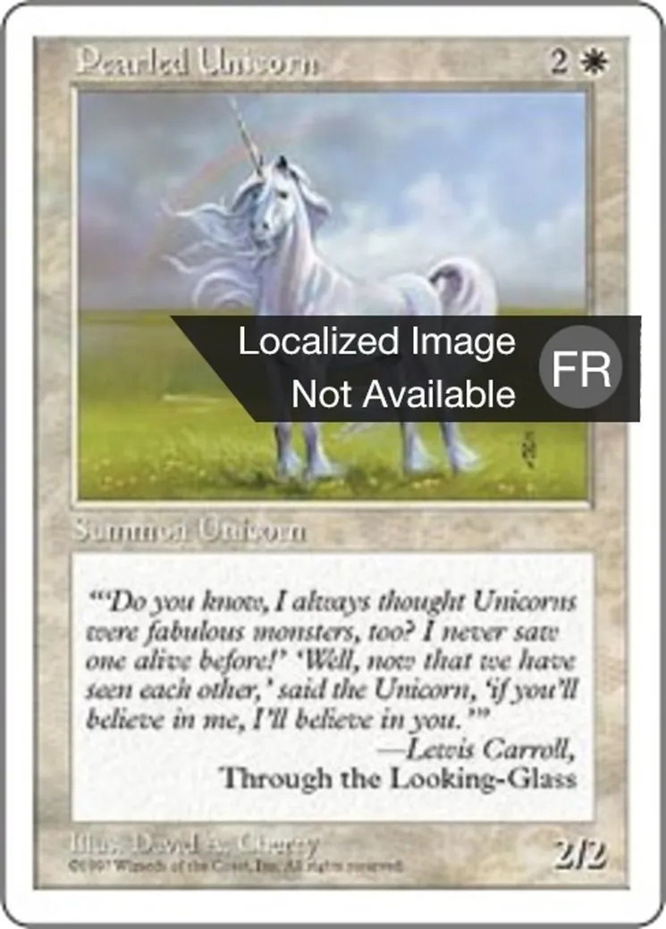 Licorne nacrée — Fifth Edition — Magic: The Gathering