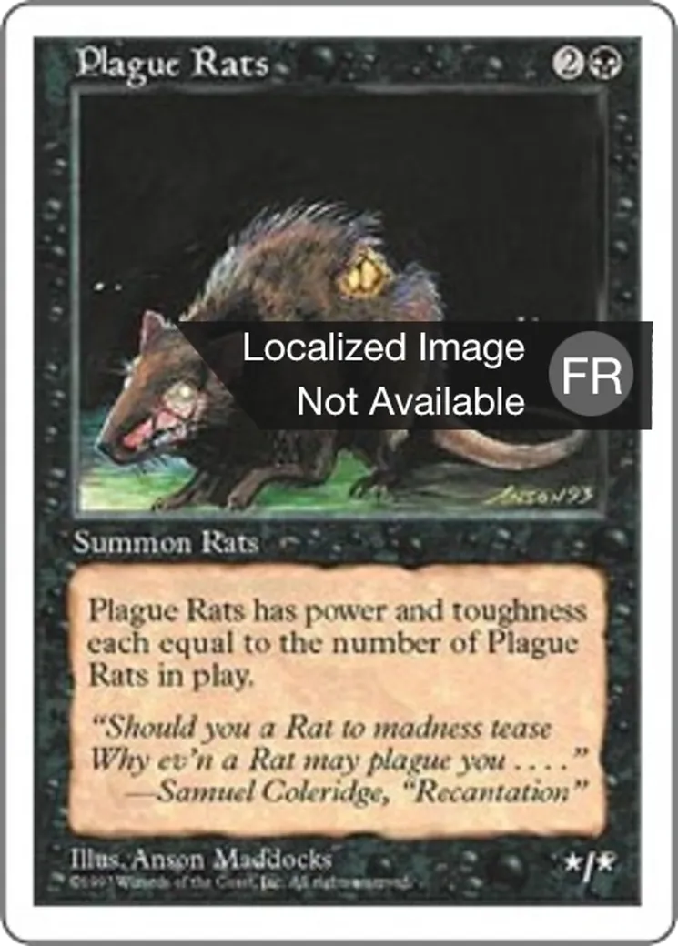 Rats de la peste — Fifth Edition — Magic: The Gathering