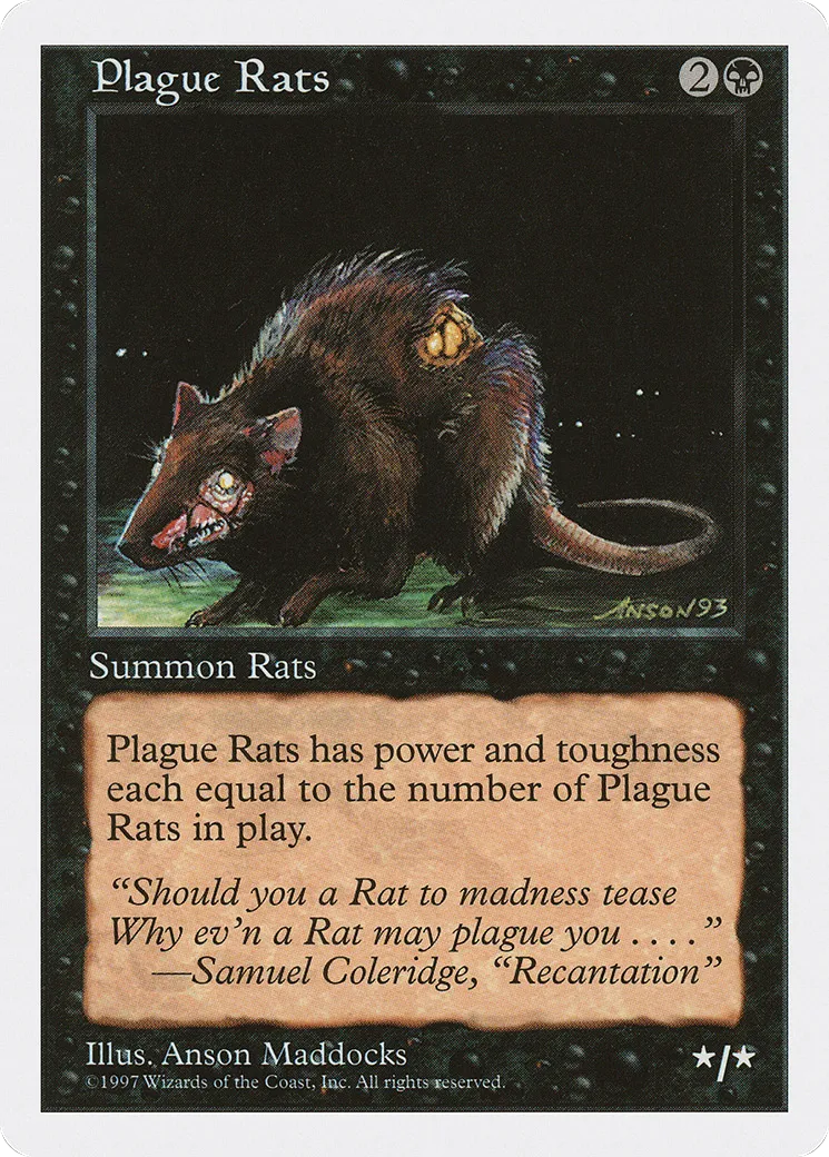 Rats de la peste — Fifth Edition — Magic: The Gathering