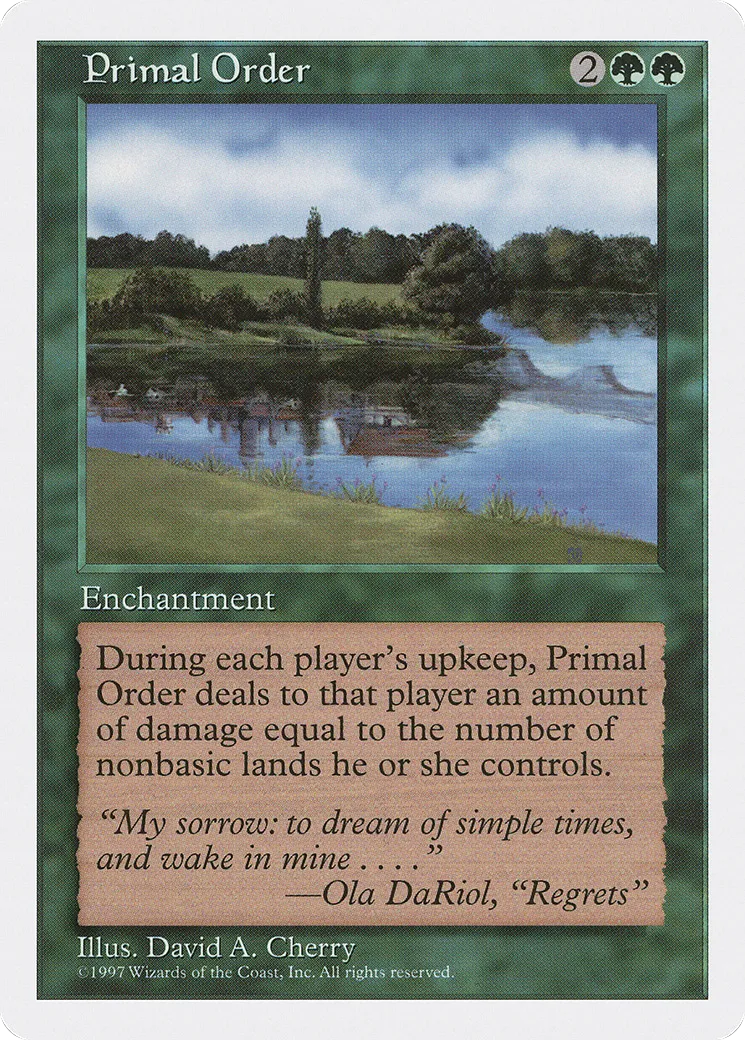 Primal Order — Fifth Edition — Magic: The Gathering
