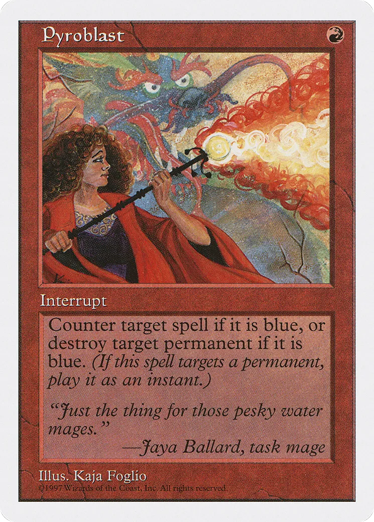 Pyroblast — Fifth Edition — Magic: The Gathering