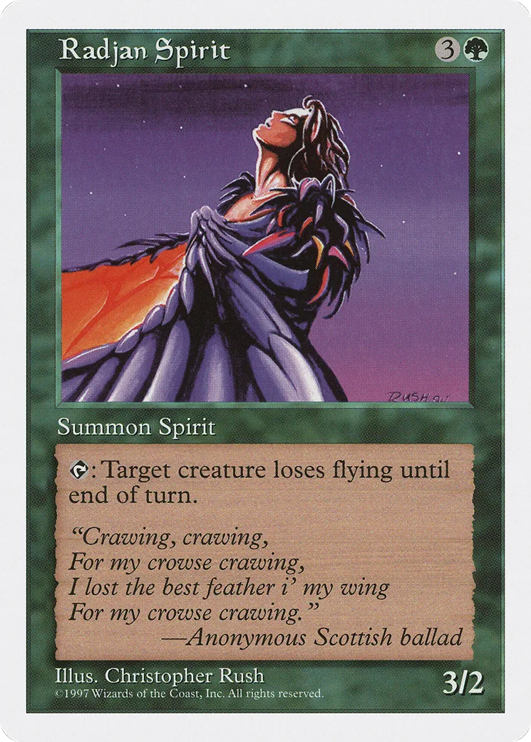 Radjan Spirit — Fifth Edition — Magic: The Gathering