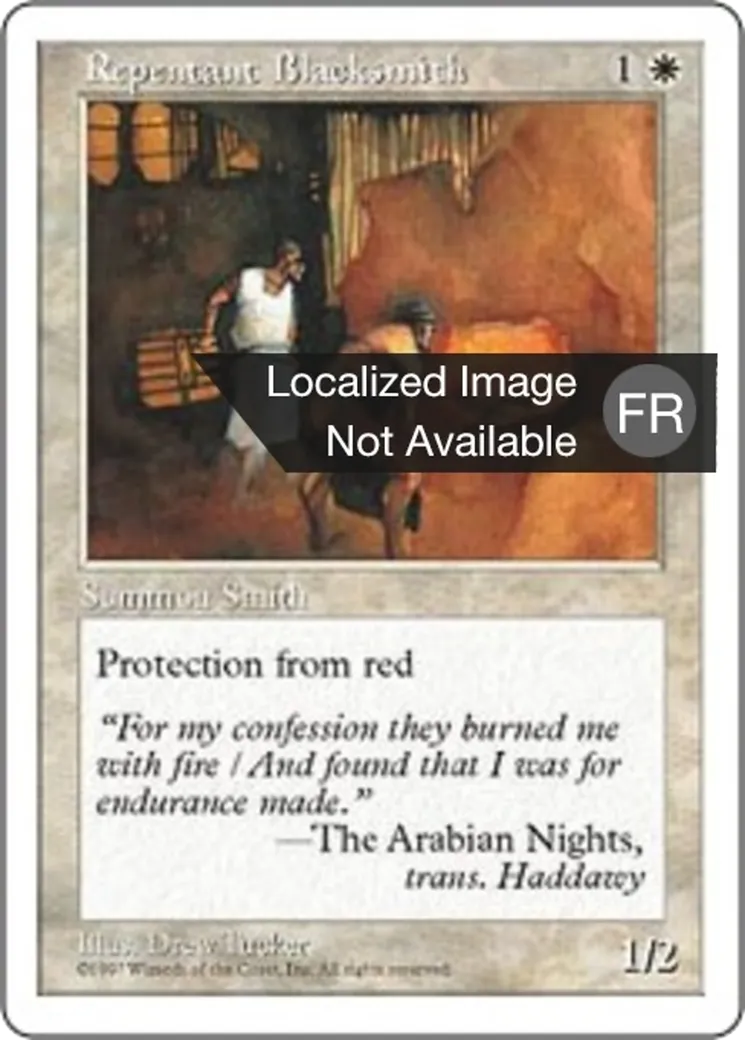 Forgeron repenti — Fifth Edition — Magic: The Gathering