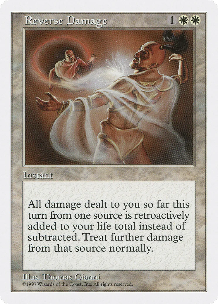 Reverse Damage — Fifth Edition — Magic: The Gathering