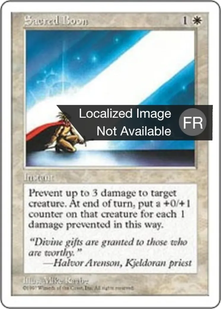 Faveur sacrée — Fifth Edition — Magic: The Gathering