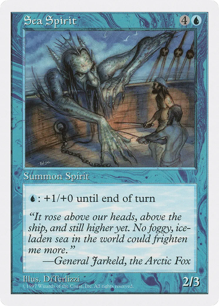 Sea Spirit — Fifth Edition — Magic: The Gathering