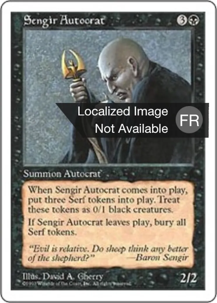 Autocrate sengien from Fifth Edition - Magic: The Gathering