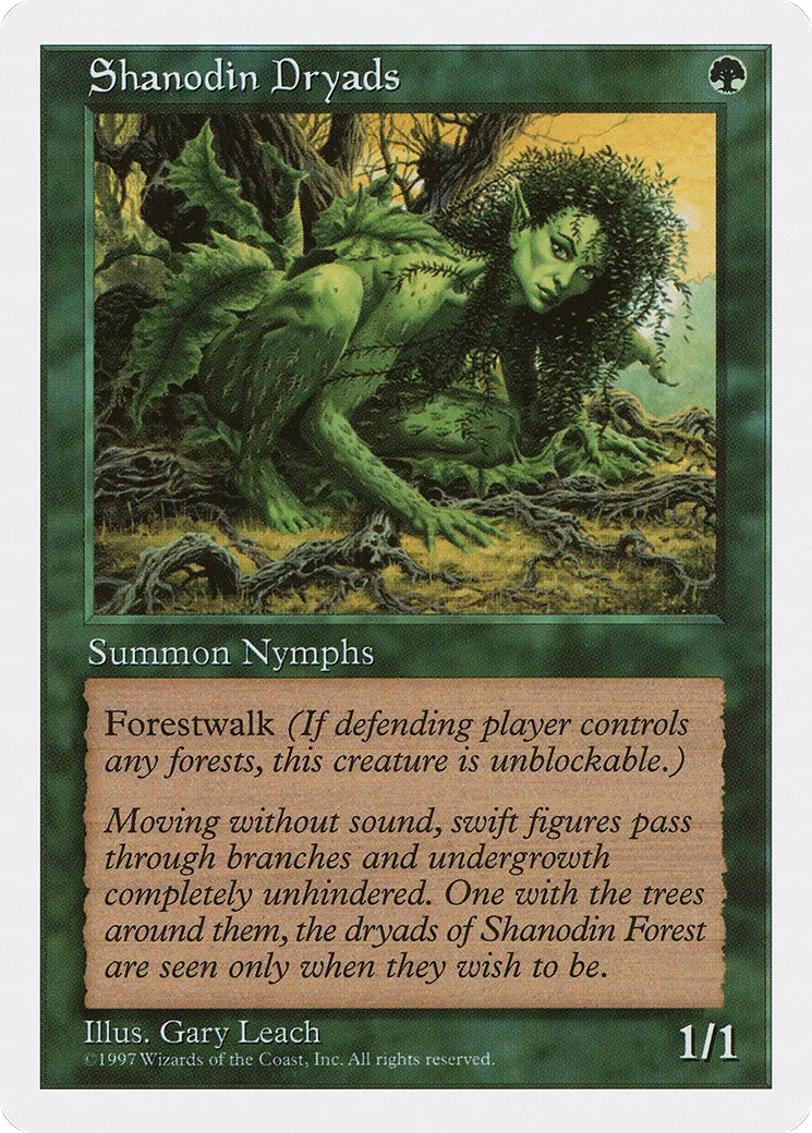 Dryades de Shanod — Fifth Edition — Magic: The Gathering