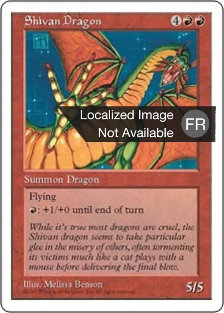 Dragon shivân — Fifth Edition — Magic: The Gathering