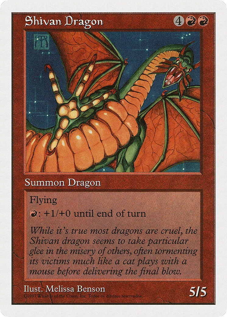 Dragon shivân — Fifth Edition — Magic: The Gathering
