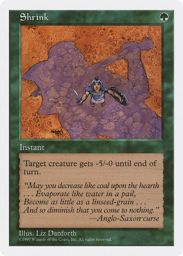 Shrink — Fifth Edition — Magic: The Gathering