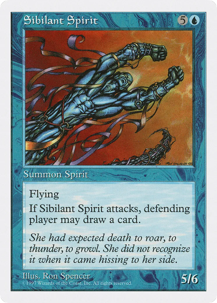 Sibilant Spirit — Fifth Edition — Magic: The Gathering