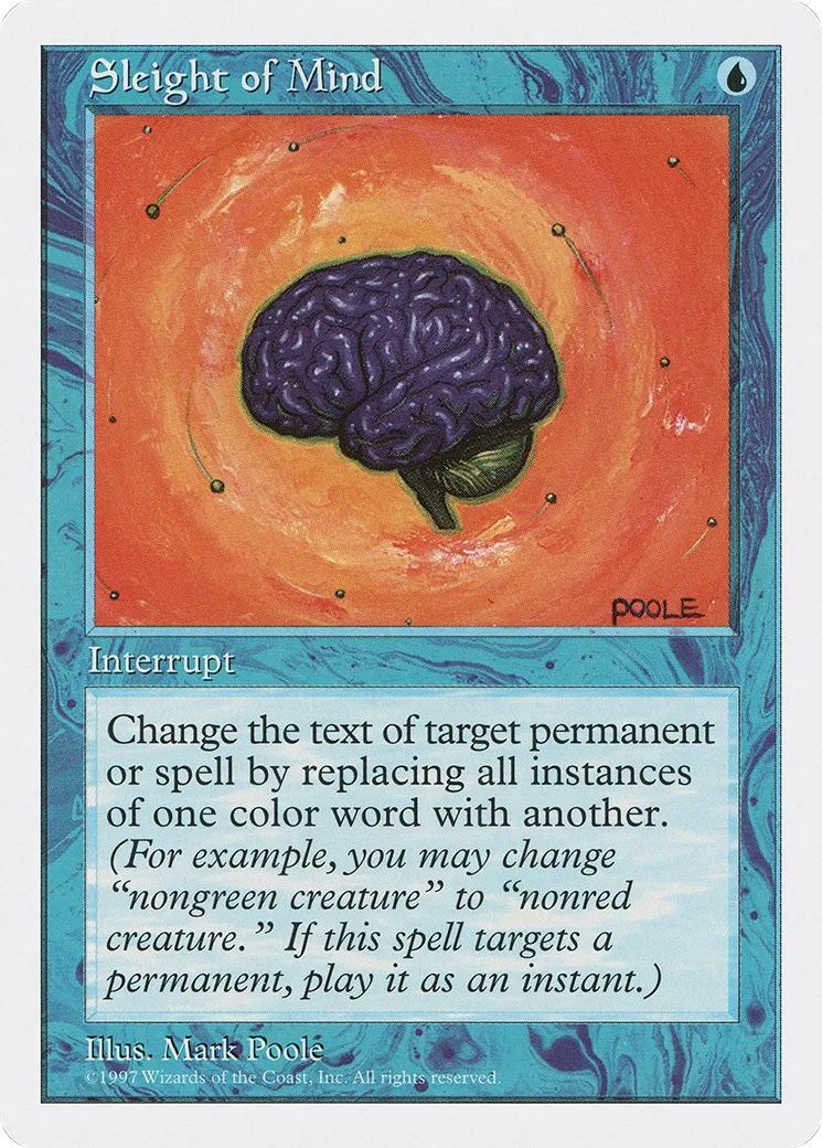 Sleight of Mind — Fifth Edition — Magic: The Gathering