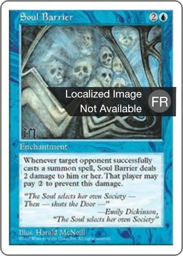 Barrière des âmes — Fifth Edition — Magic: The Gathering
