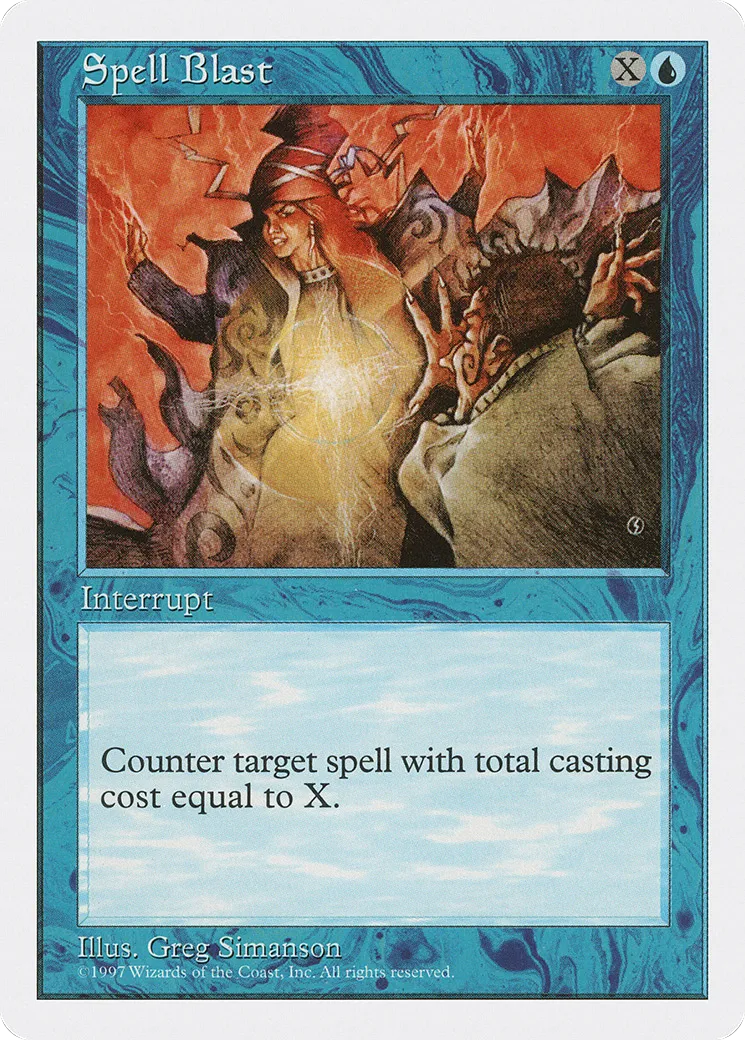 Spell Blast — Fifth Edition — Magic: The Gathering