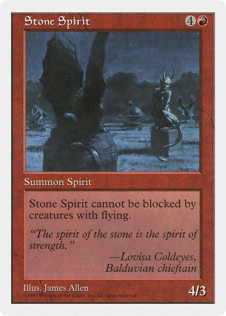 Stone Spirit — Fifth Edition — Magic: The Gathering