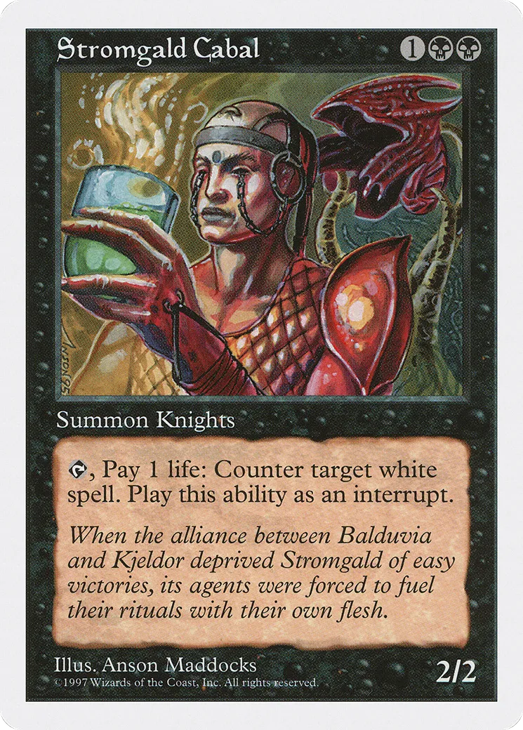 Stromgald Cabal — Fifth Edition — Magic: The Gathering