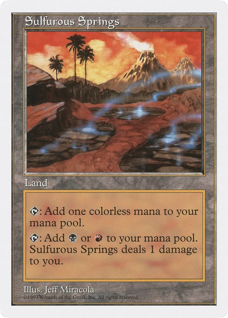 Sulfurous Springs — Fifth Edition — Magic: The Gathering