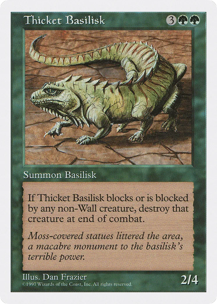 Basilic des halliers — Fifth Edition — Magic: The Gathering