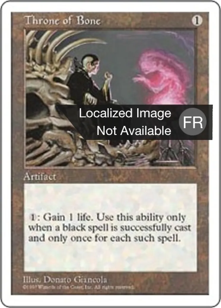 Trône d'os from Fifth Edition - Magic: The Gathering