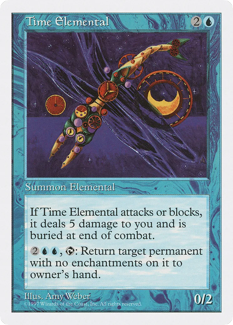 Time Elemental — Fifth Edition — Magic: The Gathering