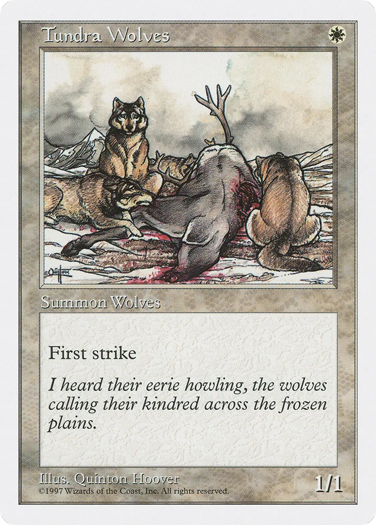 Loups de la toundra — Fifth Edition — Magic: The Gathering