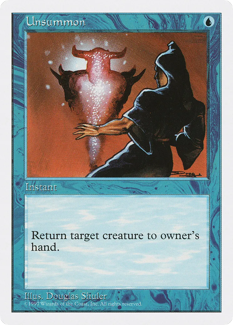 Unsummon — Fifth Edition — Magic: The Gathering