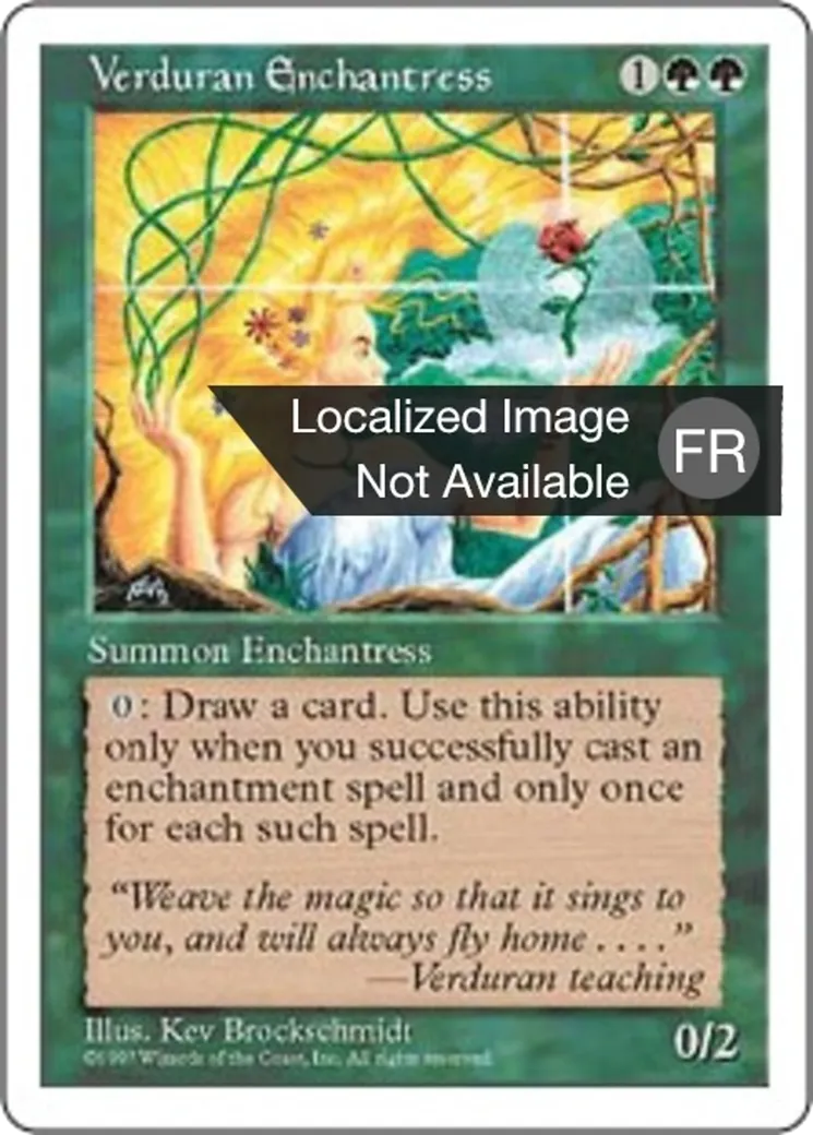 Enchanteresse verduralde — Fifth Edition — Magic: The Gathering