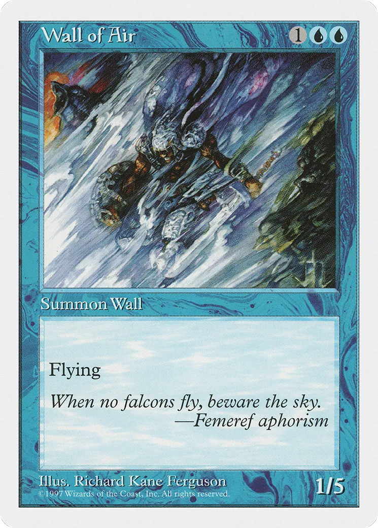 Wall of Air — Fifth Edition — Magic: The Gathering