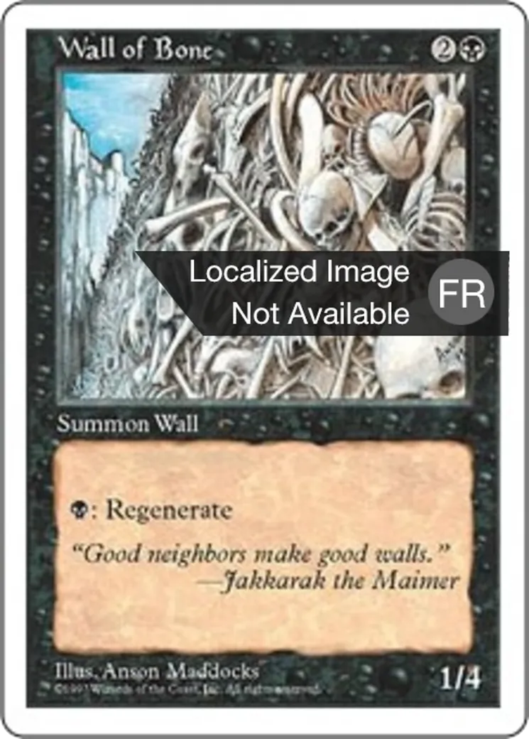 Mur d'ossements — Fifth Edition — Magic: The Gathering