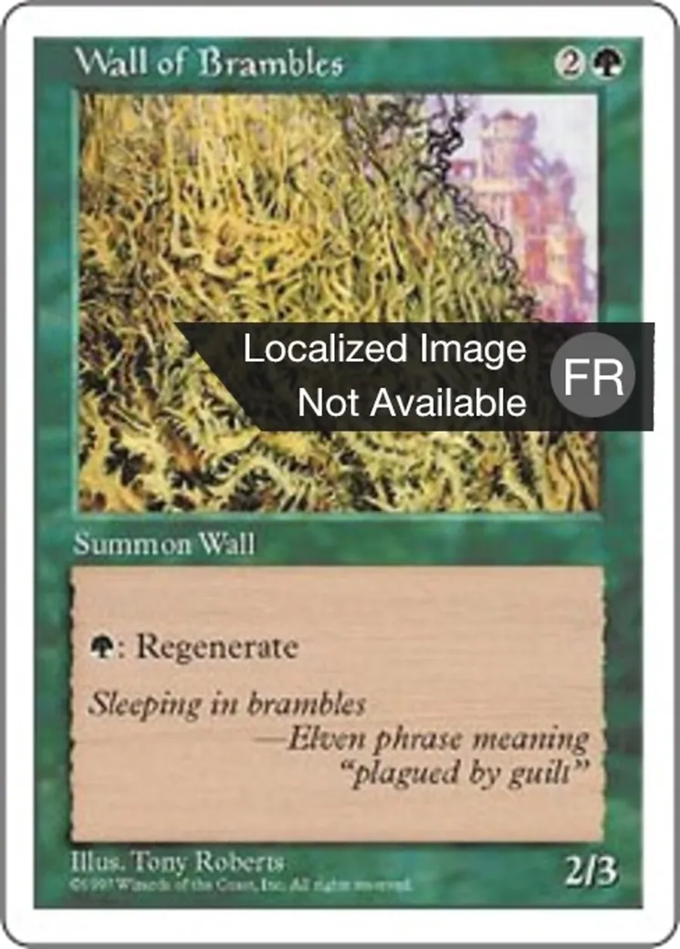 Mur de ronces — Fifth Edition — Magic: The Gathering