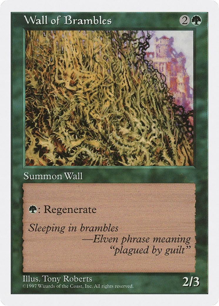 Wall of Brambles — Fifth Edition — Magic: The Gathering