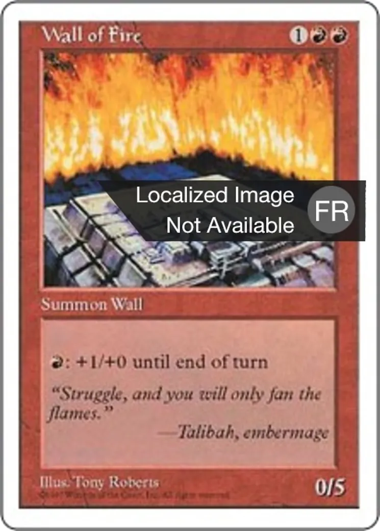 Mur de feu from Fifth Edition - Magic: The Gathering
