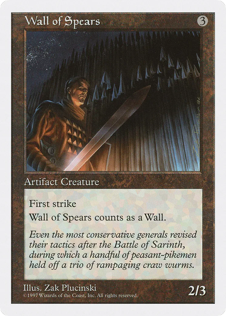 Mur de lances — Fifth Edition — Magic: The Gathering